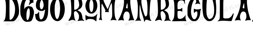 D690 Roman Regular字体转换
